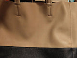Custom Handcrafted Soft Grain Cowhide Leather Tote | Large Two-Tone Shoulder Bag for Laptop & Travel
