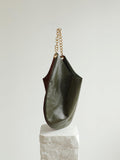 Oversized Fashion Cowhide Leather and Suede Double-sided Chain Boho Bag, Must-have Fashion Slouchy Tote Bag,