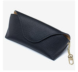 Premium Cowhide Leather Glasses Case | Portable Sunglasses Pouch with Minimalist Design