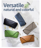 Premium Cowhide Leather Glasses Case | Portable Sunglasses Pouch with Minimalist Design