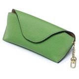 Premium Cowhide Leather Glasses Case | Portable Sunglasses Pouch with Minimalist Design