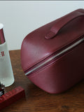 Premium Full-Grain Pebbled Leather Toiletry & Makeup Bag – Minimalist Design Travel-Ready Organiser For Women