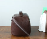 Premium Full-Grain Pebbled Leather Toiletry & Makeup Bag – Minimalist Design Travel-Ready Organiser For Women