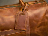 Alexel Crafts Premium Handmade Crazy Horse Leather Travel Duffle Bag with Trolley Sleeve, product view 14