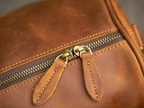 Alexel Crafts Premium Handmade Crazy Horse Leather Travel Duffle Bag with Trolley Sleeve, product view 18