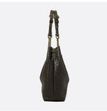 Premium Handwoven Lambskin Tote Bag | Handcrafted Vintage Lock Drawstring Spacious & Versatile Shoulder Bag, Lambskin Shopper