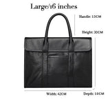 Premium Leather Mens' Suitcase Weekender | 15 Inches Leather Laptop Bag, Ladies' Briefcase, 15 Inches Laptop Bag, Men Work Tote, Business Shoulder Bag, Fashion Designer Laptop Bag Alexel Crafts