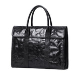 Premium Leather Mens' Suitcase Weekender | 15 Inches Leather Laptop Bag, Ladies' Briefcase, 15 Inches Laptop Bag, Men Work Tote, Business Shoulder Bag, Fashion Designer Laptop Bag Alexel Crafts