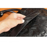 Premium Leather Mens' Suitcase Weekender | 15 Inches Leather Laptop Bag, Ladies' Briefcase, 15 Inches Laptop Bag, Men Work Tote, Business Shoulder Bag, Fashion Designer Laptop Bag Alexel Crafts