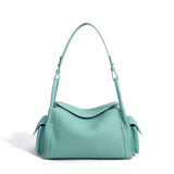 Soft Cowhide Leather Hobo Shoulder Bag – Adjustable Crossbody Commuter Bag for Women | Magnetic Clasp, Multiple Pockets