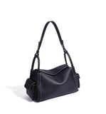 Soft Cowhide Leather Hobo Shoulder Bag – Adjustable Crossbody Commuter Bag for Women | Magnetic Clasp, Multiple Pockets