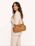 Soft Cowhide Leather Hobo Shoulder Bag – Adjustable Crossbody Commuter Bag for Women | Magnetic Clasp, Multiple Pockets
