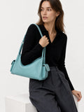 Soft Cowhide Leather Hobo Shoulder Bag – Adjustable Crossbody Commuter Bag for Women | Magnetic Clasp, Multiple Pockets