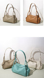 Premium Soft Cowhide Leather Hobo Shoulder Bag | Versatile Crossbody & Commuter Bag for Women