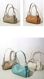 Soft Cowhide Leather Hobo Shoulder Bag – Adjustable Crossbody Commuter Bag for Women | Magnetic Clasp, Multiple Pockets