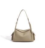 Soft Cowhide Leather Hobo Shoulder Bag – Adjustable Crossbody Commuter Bag for Women | Magnetic Clasp, Multiple Pockets