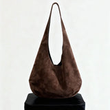Premium Suede Hobo Purse & Tote Bag for Women | Handcrafted Suede Bucket Bag