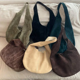 Premium Suede Hobo Purse & Tote Bag for Women | Handcrafted Suede Bucket Bag