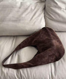 Premium Suede Hobo Purse & Tote Bag for Women | Handcrafted Suede Bucket Bag