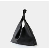 Premium Suede Leather Large Hobo Tote | Minimalist Slouchy Cowhide Leather Commuter Bag
