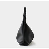 Premium Suede Leather Large Hobo Tote | Minimalist Slouchy Cowhide Leather Commuter Bag
