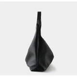 Premium Suede Leather Large Hobo Tote | Minimalist Slouchy Cowhide Leather Commuter Bag