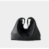 Premium Suede Leather Large Hobo Tote | Minimalist Slouchy Cowhide Leather Commuter Bag