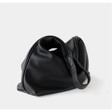 Premium Suede Leather Large Hobo Tote | Minimalist Slouchy Cowhide Leather Commuter Bag
