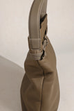 Togo Leather Slouchy Tote Bag – Large Minimalist Shoulder Bag | Scratch-Resistant Lychee Grain Cowhide, Fits 13" Laptop