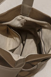 Togo Leather Slouchy Tote Bag – Large Minimalist Shoulder Bag | Scratch-Resistant Lychee Grain Cowhide, Fits 13" Laptop