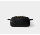 Quilted Lambskin and Suede Leather Chain Tote Bag | Women's Vintage Two-Tone Shoulder & Crossbody Bag
