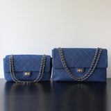Quilted Suede Chain Flap Bag for Women | Vintage Matte Cowhide Shoulder & Crossbody Messenger Purse | Diamond-Quilted Autumn Winter Bag in Four Sizes