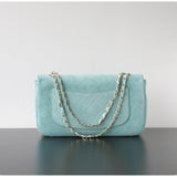 Quilted Suede Chain Flap Bag for Women | Vintage Matte Cowhide Shoulder & Crossbody Messenger Purse | Diamond-Quilted Autumn Winter Bag in Four Sizes