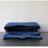 Quilted Suede Chain Flap Bag for Women | Vintage Matte Cowhide Shoulder & Crossbody Messenger Purse | Diamond-Quilted Autumn Winter Bag in Four Sizes