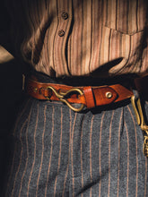 Retro Hanmade Italian Full Grain Leather Belt | Unisex Solid Brass Hook Buckle Waistband For Men & Women, Vintage Workwear Cowhide Leather Belt