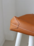 Reversible Full Grain Togo Leather Tote Bag | Two-Tone Everyday Carry Bag