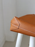 Reversible Full Grain Togo Leather Tote Bag | Two-Tone Everyday Carry Bag