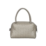 Luxury Women's Lambskin Woven Boston Crossbody Bag | Handcrafted Versatile Shoulder Bag