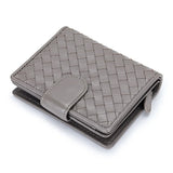 Small Lambskin Leather Interwoven Wallet, Women Woven Leather Cards Holder, Handcrafted Trifold Wallet, Designer Wallet, Women Purse