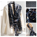 Mulberry Silk Long Scarf | Women's Lightweight Versatile Shawl, Gift for Mum