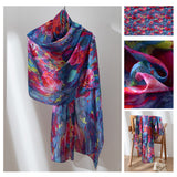 Mulberry Silk Long Scarf | Women's Lightweight Versatile Shawl, Gift for Mum