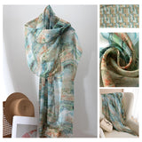 Mulberry Silk Long Scarf | Women's Lightweight Versatile Shawl, Gift for Mum