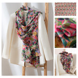 Mulberry Silk Long Scarf | Women's Lightweight Versatile Shawl, Gift for Mum