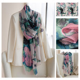 Mulberry Silk Long Scarf | Women's Lightweight Versatile Shawl, Gift for Mum