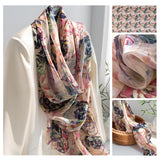 Mulberry Silk Long Scarf | Women's Lightweight Versatile Shawl, Gift for Mum