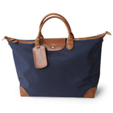 Recycled nylon cowhide tote bag colourways – handmade work tote available in multiple colours