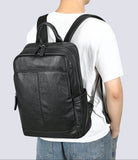 Full Grain Leather Backpack for Men | Vintage Handcrafted Cow hide Business Bag | Large Laptop Commuter Backpack