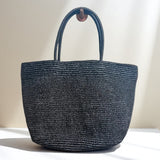 Raffia tote bag SKU red colourway – handwoven natural straw large women's vacation bag