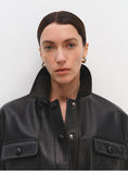 Sheepskin Leather Shirt Jacket for Women | Belted Cropped Moto Coat | Handcrafted Genuine Leather Overshirt