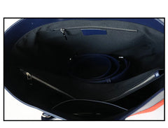 Signature Rainbow Wool & Cowhide Leather Tote, 2025 Fall/Winter Large Colourblock Commuter Shoulder & Handbag for Women Signature Rainbow Wool & Cowhide Leather Tote, 2025 Fall/Winter Large Colourblock Commuter Shoulder & Handbag for Women